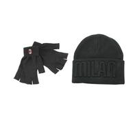 Set Box Idea Regalo Natale o Compleanno, 2 prodotti MILAN, Cappello e Guanto, Prodotto Ufficiale MILAN 144007