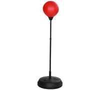 Set Boxe Giocattolo per Bambini H122,5-147 cm con Sacco da Pugilato da Terra e Guantoni Rosso