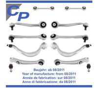 Set Braccio Frontale Audi A5 8T3 8F7 8TA da 08/2011 SX Dx 12 Parti