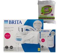 SET: BRITA Macchinetta ON TAP Pro V-MF Incl. 1x Filtro Acqua Rubinetto V-MF (600L), Display Contalitri Digitale+Filtro Acqua Rubinetto ON TAP V-MF (600L)+OMAGGIO Spugna Magica