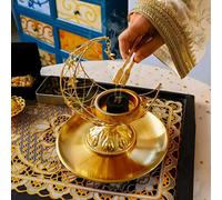 Set bruciatore di in metallo Decorazione Ramadan Ornamento da tavolo Diffusore