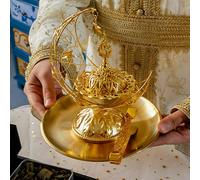 Set bruciatore di incenso dorato, diffusore per la camera da letto di