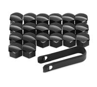 Set Bulloni Ruota Compatibile Con BMW Per E39 F30 F20 F32 X1 X2 X3 X4 X5 X6 X7 Pezzi Auto Copridadi Copriruota Accessori Ricambio(Black)