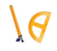 Set bussola a ventosa con goniometro, Compassprotractor | Costruzioni in metallo, segni misurazione chiari, strumenti bussola e goniometro per dimostrazioni geometria