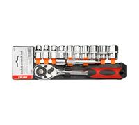 Set bussole 1/2" con cricchetto AMiO 02412 10-24 mm 11 pezzi