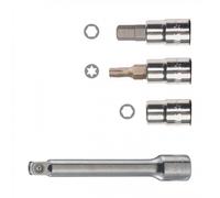 Set Bussole 1/4" 20 Pz per Chiavi Dinamometriche - Brugola, Torx, Esagonali + Prolunga