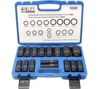 Set Bussole a Impatto Bussole a Impulsi 1/2" Prese Metriche Esagonale 10-32 Mm