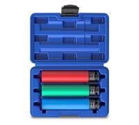 Set Bussole A Impatto Da 17 19 E 21 Mm Lavorate Con Precisione Lunghezza Estesa 17 19 21 Per Un'efficace Rimozione Degli Pneumatici E La Manutenzione Automobilistica. Bussola A Impatto