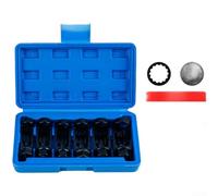 Set Bussole Estrazione Dadi per ammortizzatore 6 1/2 Pollice | 6 , misure 16-24mm, acciaio Cr-V, per ammortizzatori, uso professionale