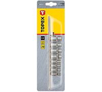 SET BUSSOLE TORX FEMMINA + ADATTATORE 10pz - ATTACCO 1/4-3/8 - TOPEX 39D375
