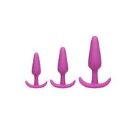Set butt plug mini maxi kit fallo dilatatore rosa stimolatore anale dildo liscio