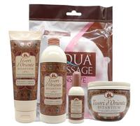 SET BYZANTIUM Aromatico: Bagno Crema 500ml + Doccia Crema 250ml + Profumo 100ml + Crema Corpo Aromatica 300ml + Guanto In Spugna