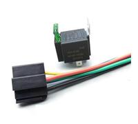 Set Cablaggio Interruttore Relè Fusibile 30A 4/5 Pin Parti | 12V/24V DC SPST,Riduce il rischio di cortocircuito nei circuiti elettrici del veicolo.(5P12V 15CM)