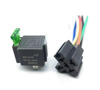 Set Cablaggio Interruttore Relè Fusibile 30A 4/5 Pin Sostituire | 12V/24V DC SPST,Riduce il rischio di cortocircuito nei circuiti elettrici del veicolo.(4P24V 15CM)