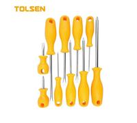 SET CACCIAVITI 10pz TAGLIO E CROCE GIRAVITI MISTI CACCIAVITE TOLSEN