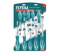 SET CACCIAVITI 10pz TAGLIO E CROCE GIRAVITI PROFESSIONALI TOTAL