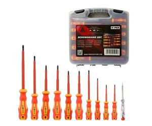 Set Cacciaviti 11 Pcs, Set di Giravite Isolati Professionali Con Punte Magnetico
