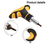 Set cacciaviti a cricchetto 72 denti ed efficienti con manico a croce scanalato