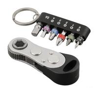 Set Cacciaviti a Cricchetto 7pz per mini Utensile Set Cacciaviti | 7 versatili, cricchetto liscio, per punte multiple, compatto, per ideale per riparazioni domestiche