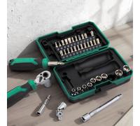 Set cacciaviti a cricchetto multi bit 40 pezzi kit attrezzi riparazione azioname