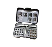 Set cacciaviti a cricchetto Premium contiene 24 punte per diversi tipi e dimensioni viti Kit strumenti multiuso compatto