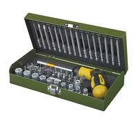 Set Cacciaviti Cricchetto 16 Punte 80mm e 10 Bussole 1/4 Proxxon