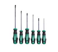 Set cacciaviti da 6 pezzi WIESEMANN 80454 | punta a taglio e PH | manico ergonomico