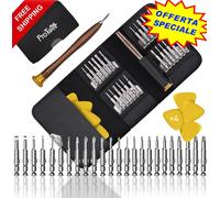SET CACCIAVITI DI PRECISIONE 29 PEZZI IN ACCIAIO CALAMITATI TAGLIO CROCE, TORX