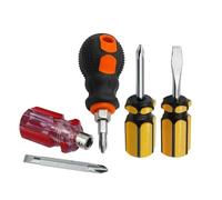 Set cacciaviti di precisione 4 for corto piatto e scanalato per