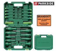 Set Cacciaviti e Bit PARKSIDE 37 Pezzi Con Portapunte Per Sistemazione Organizza