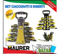 SET CACCIAVITI E INSERTI KIT SERIE 30 PEZZI MAURER 042237 (18636)