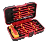 Set cacciaviti elettrici isolati VDE intercambiabili Phillips Flat Torx 13 pz