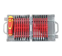 Set cacciaviti elettricista isolati 28 in 1 con punte magnetiche e custodia per