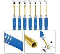 Set cacciaviti esagonali ergonomici 7 pezzi per montaggio e riparazione modellis