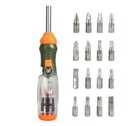 Set cacciaviti regolabili 16 in 1 con pulsante di bloccaggio angolare a sgancio