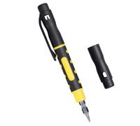 Set cacciaviti tascabili a forma penna 4 in 1 Cacciavite magnetico portatile multiuso a doppia estremità per strumenti riparazione domestica Set cacciaviti compatti