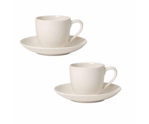 Set Caffè espresso per due persone For Me bianco Villeroy & Boch