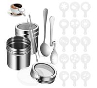 Set Caffè Stencil Per Accessori La Preparazione Del Strumenti L'arte Latte