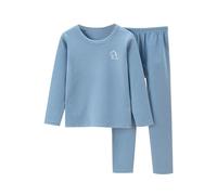 Set Caldo per Bambini Autunno e Inverno Plus Pile in Pile per Bambini Grandi a Maniche Lunghe per Ragazzo e Ragazza Girocollo Pigiama da Indossare a casa Accappatoio Spugna 12 Anni Ragazza