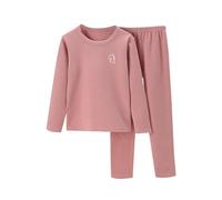 Set Caldo per Bambini Autunno e Inverno Plus Pile in Pile per Bambini Grandi a Maniche Lunghe per Ragazzo e Ragazza Girocollo Pigiama da Indossare a casa Pigiama 3 Anni Invernale