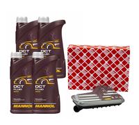 Set Cambio DCT Fluido 4 Litro + Filtro Olio Trasmissione per Audi A3 Seat Skoda