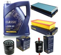 Set Cambio Olio 5L MANNOL Classic 10W-40 Olio Motore + KIT Filtro SCT 10134048