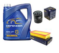 Set Cambio Olio 5L MANNOL Defender 10W-40 Olio Motore + KIT Filtro SCT 10128771