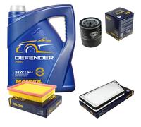 Set Cambio Olio 5L MANNOL Defender 10W-40 Olio Motore + KIT Filtro SCT 10130891