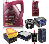 Set Cambio Olio 6L MANNOL Extreme 5W-40 Olio Motore + KIT Filtro SCT 10194917