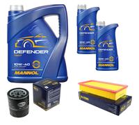 Set Cambio Olio 7L MANNOL Defender 10W-40 Olio Motore + KIT Filtro SCT 10196299