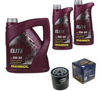 Cambio olio Set 7L MANNOL Elite 5W-40 Olio motore + SCT Filtro KIT 10198149