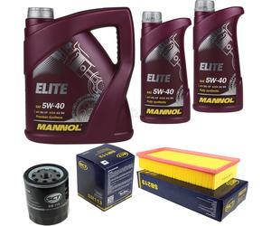 Set Cambio Olio 7L MANNOL Elite 5W-40 Olio Motore + KIT Filtro SCT 10197914