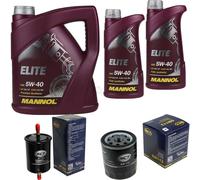 Set Cambio Olio 7L MANNOL Elite 5W-40 Olio Motore + KIT Filtro SCT 10198191