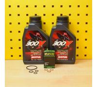 Set Cambio Olio Per: KTM 350 EXC-F SX-F Motul 300V 15W50 Filtro Olio Guarnizioni